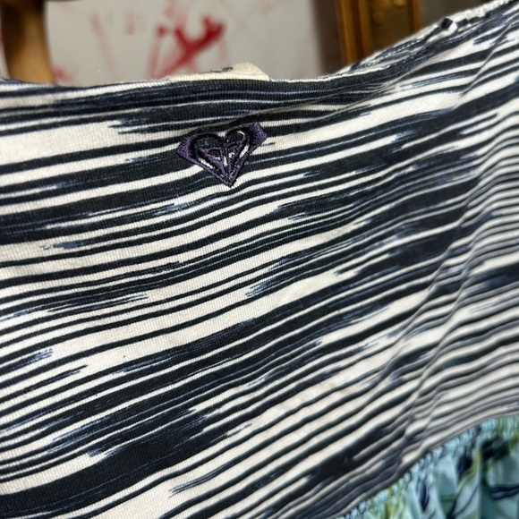 Roxy Blue and White Patterned Mini Summer Dress M - Picture 8 of 16